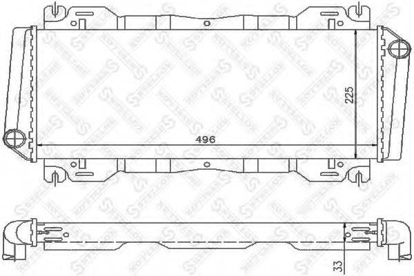 STELLOX 1025802SX Радіатор, охолодження двигуна