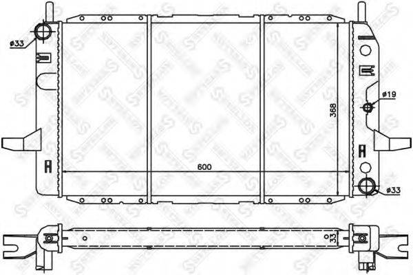 STELLOX 1025819SX Радіатор, охолодження двигуна