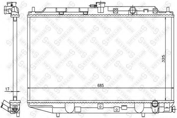 STELLOX 1025824SX Радіатор, охолодження двигуна