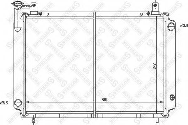 STELLOX 1025839SX Радіатор, охолодження двигуна