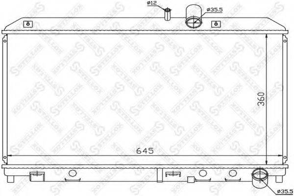 STELLOX 1025849SX Радіатор, охолодження двигуна