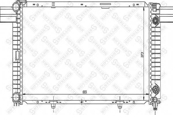 STELLOX 1025868SX Радіатор, охолодження двигуна