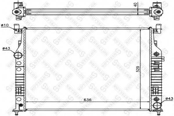 STELLOX 1025878SX Радіатор, охолодження двигуна