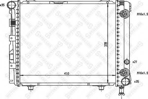 STELLOX 1025893SX Радіатор, охолодження двигуна