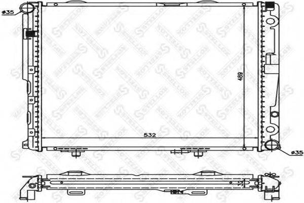 STELLOX 1025901SX Радіатор, охолодження двигуна