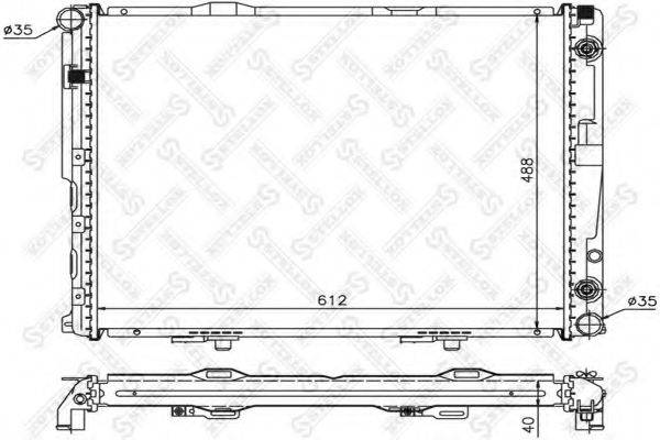 STELLOX 1025903SX Радіатор, охолодження двигуна