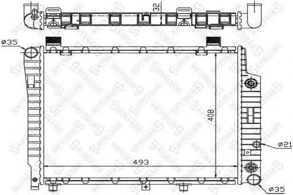 STELLOX 1025921SX Радіатор, охолодження двигуна