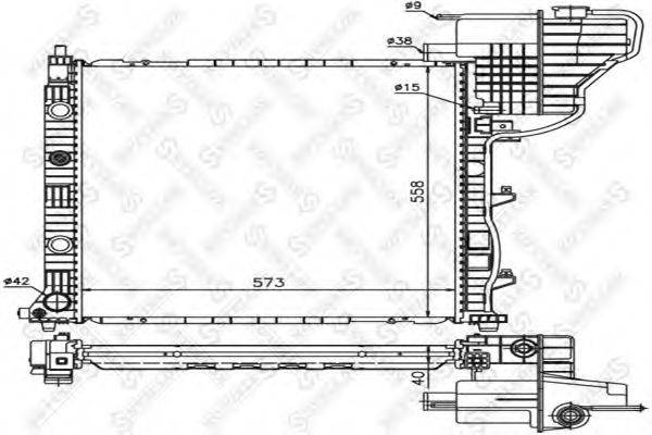 STELLOX 1025931SX Радіатор, охолодження двигуна