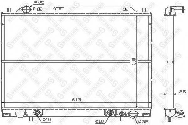 STELLOX 1025955SX Радіатор, охолодження двигуна