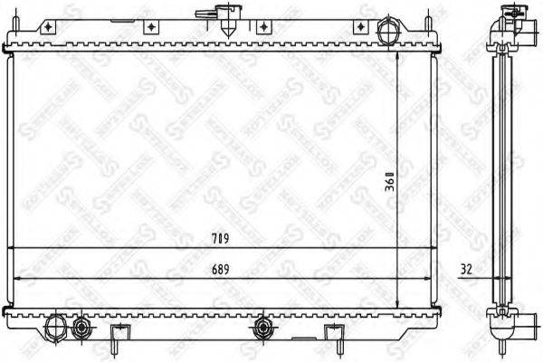 STELLOX 1025979SX Радіатор, охолодження двигуна