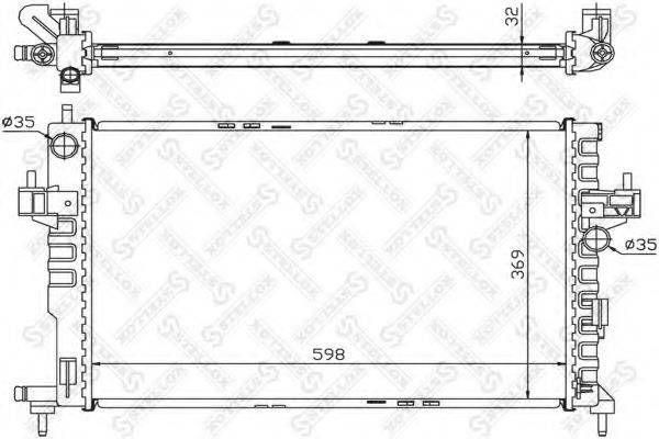 STELLOX 1025996SX Радіатор, охолодження двигуна