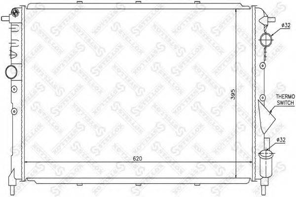 STELLOX 1026192SX Радіатор, охолодження двигуна