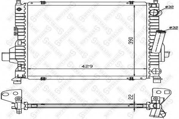 STELLOX 1026217SX Радіатор, охолодження двигуна