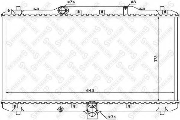 STELLOX 1026267SX Радіатор, охолодження двигуна