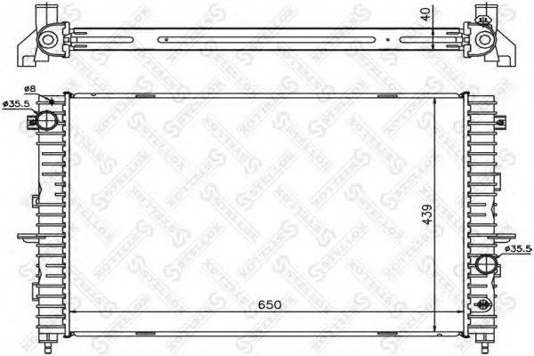 STELLOX 1026286SX Радіатор, охолодження двигуна