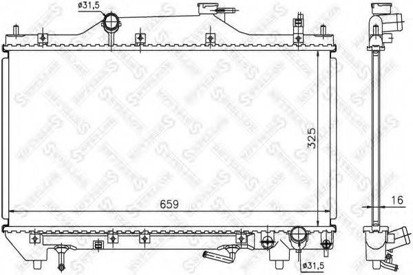 STELLOX 1026304SX Радіатор, охолодження двигуна