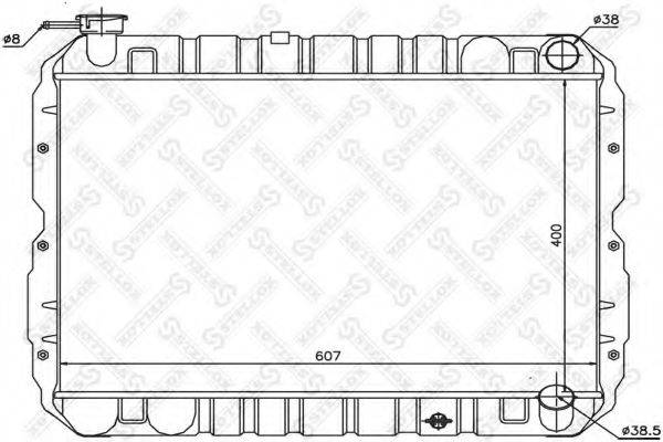 STELLOX 1026311SX Радіатор, охолодження двигуна