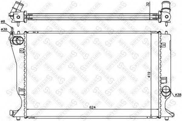 STELLOX 1026319SX Радіатор, охолодження двигуна