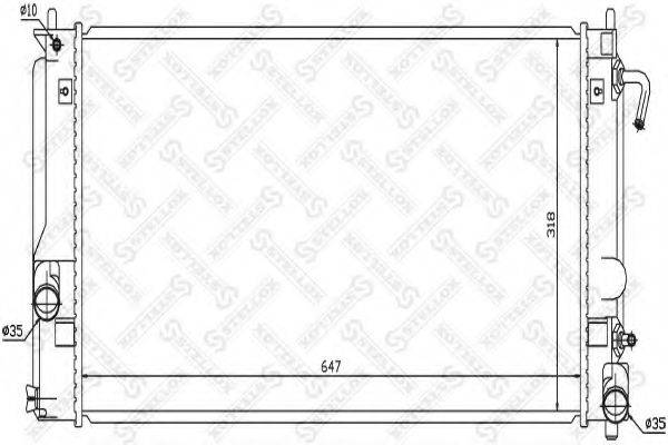 STELLOX 1026389SX Радіатор, охолодження двигуна