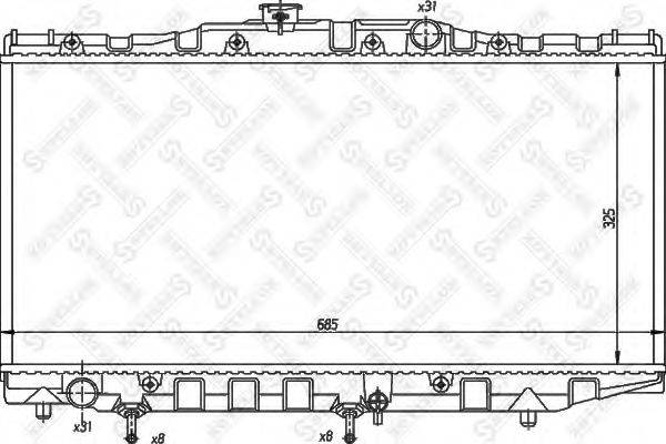 STELLOX 1026394SX Радіатор, охолодження двигуна