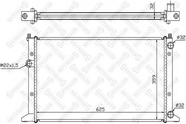 STELLOX 1026427SX Радіатор, охолодження двигуна