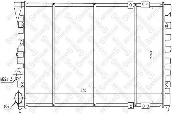 STELLOX 1026432SX Радіатор, охолодження двигуна