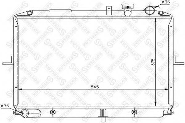 STELLOX 1026472SX Радіатор, охолодження двигуна