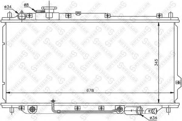 STELLOX 1026483SX Радіатор, охолодження двигуна