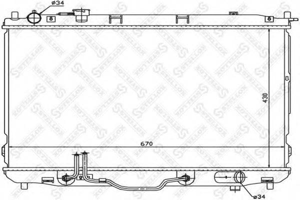 STELLOX 1026484SX Радіатор, охолодження двигуна