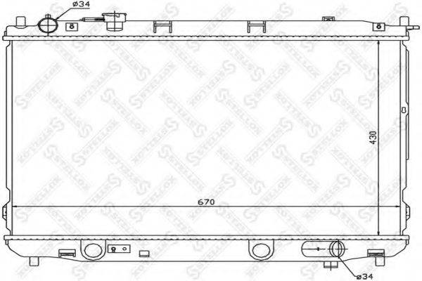 STELLOX 1026486SX Радіатор, охолодження двигуна