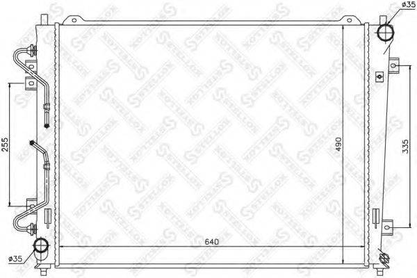 STELLOX 1026508SX Радіатор, охолодження двигуна