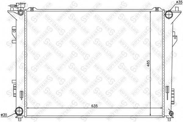 STELLOX 1026523SX Радіатор, охолодження двигуна