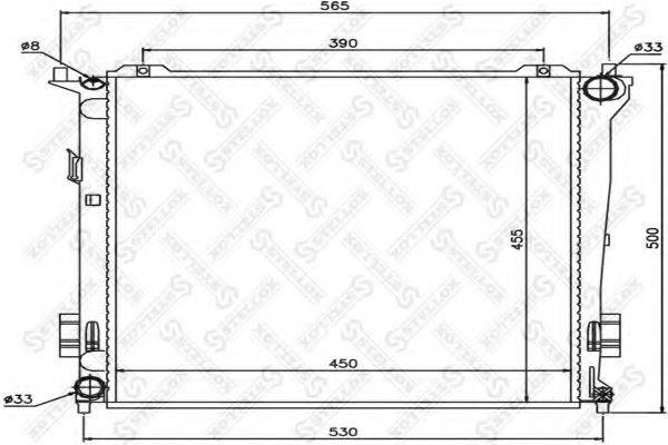 STELLOX 1026546SX Радіатор, охолодження двигуна