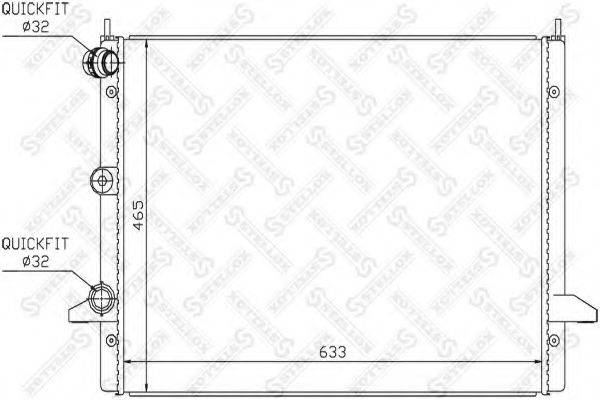 STELLOX 1026571SX Радіатор, охолодження двигуна