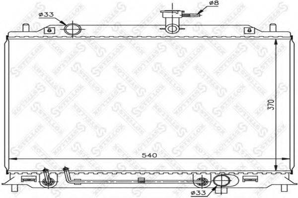 STELLOX 1026611SX Радіатор, охолодження двигуна