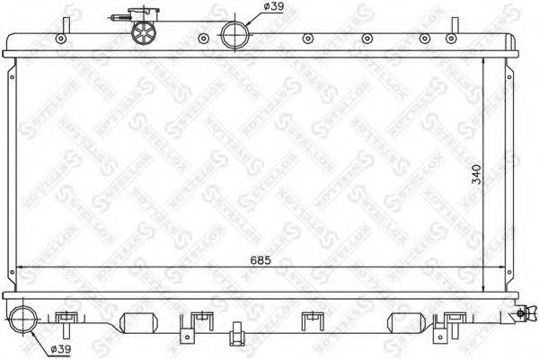 STELLOX 1026644SX Радіатор, охолодження двигуна