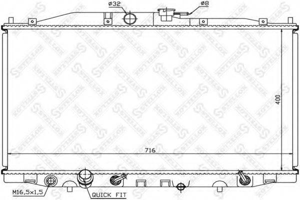 STELLOX 1026669SX Радіатор, охолодження двигуна