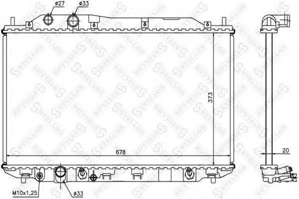 STELLOX 1026679SX Радіатор, охолодження двигуна