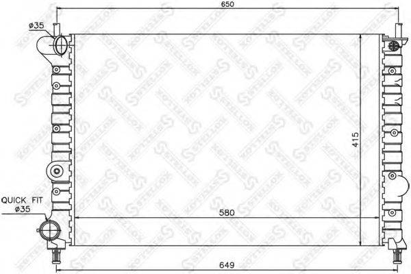 STELLOX 1026729SX Радіатор, охолодження двигуна