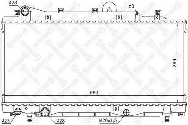 STELLOX 1026732SX Радіатор, охолодження двигуна