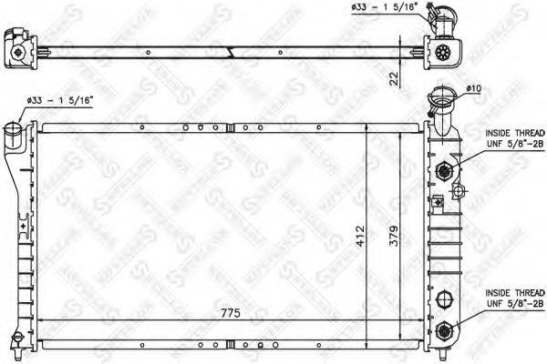 STELLOX 1026738SX Радіатор, охолодження двигуна