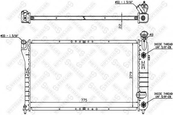 STELLOX 1026746SX Радіатор, охолодження двигуна