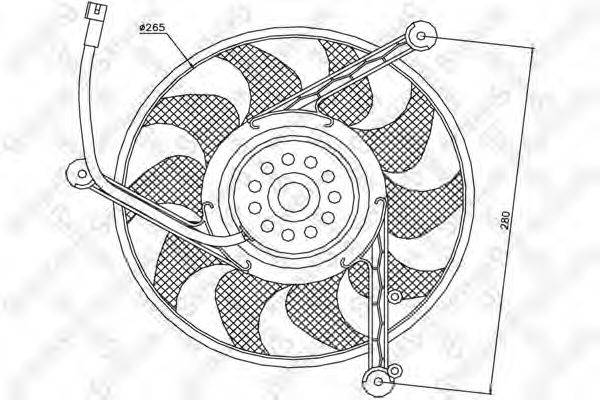 STELLOX 2999008SX Вентилятор, охолодження двигуна