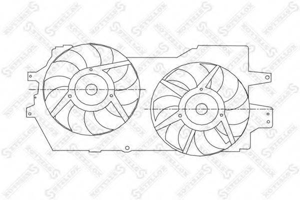 STELLOX 2999107SX Вентилятор, охолодження двигуна