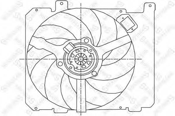 STELLOX 2999128SX Вентилятор, охолодження двигуна
