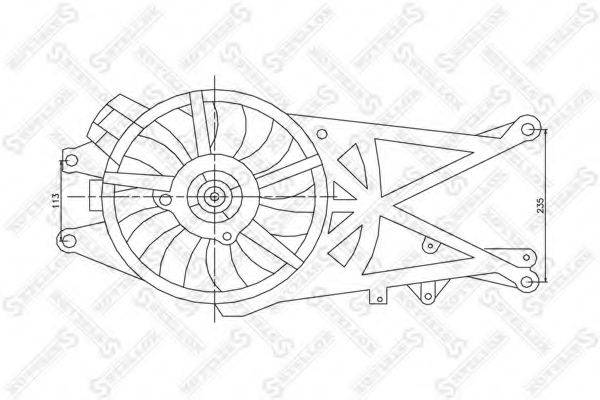 STELLOX 2999141SX Вентилятор, охолодження двигуна