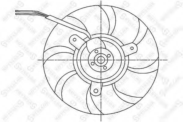 STELLOX 2999243SX Вентилятор, охолодження двигуна