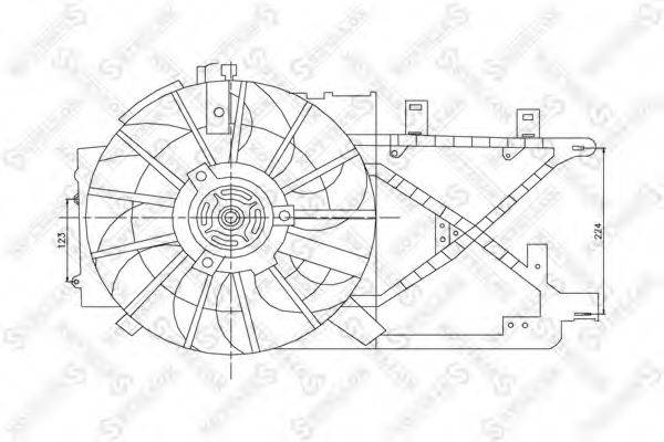 STELLOX 2999269SX Вентилятор, охолодження двигуна