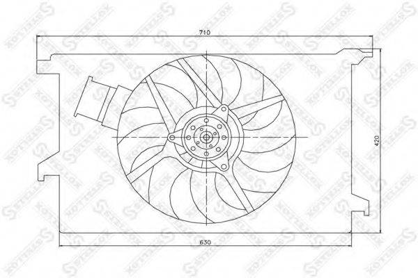 STELLOX 2999271SX Вентилятор, охолодження двигуна
