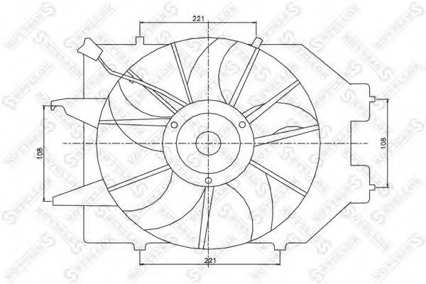 STELLOX 2999346SX Вентилятор, охолодження двигуна